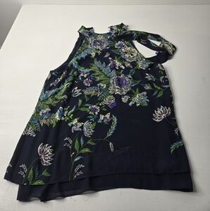 Rose & Olive Navy Floral Blouse
